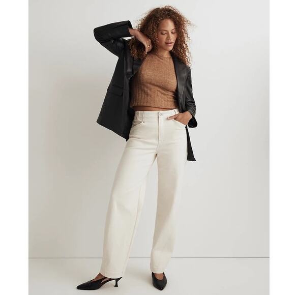 NWT Madewell The Perfect Vintage Wide-Leg Jean in Vintage Canvas Size 25